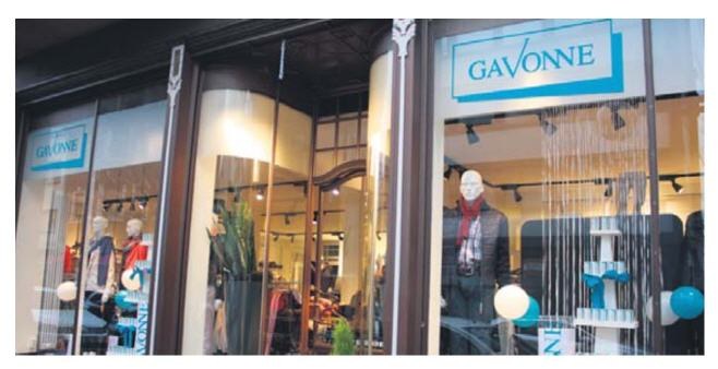 Schaufenster und Ladengeschäft von GAVONNE in der Rickertstraße 9 in St. Ingbert